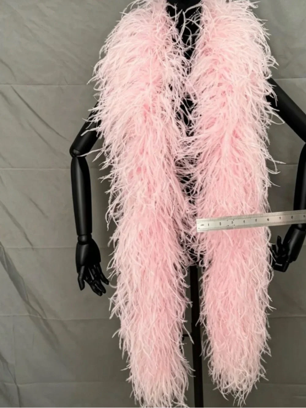 Pink ostrich Feather Boa Scarf - 6 ft